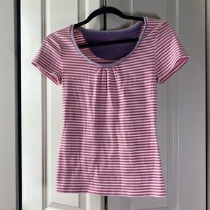 Striped Pink/White/Purple Borden Tshirt